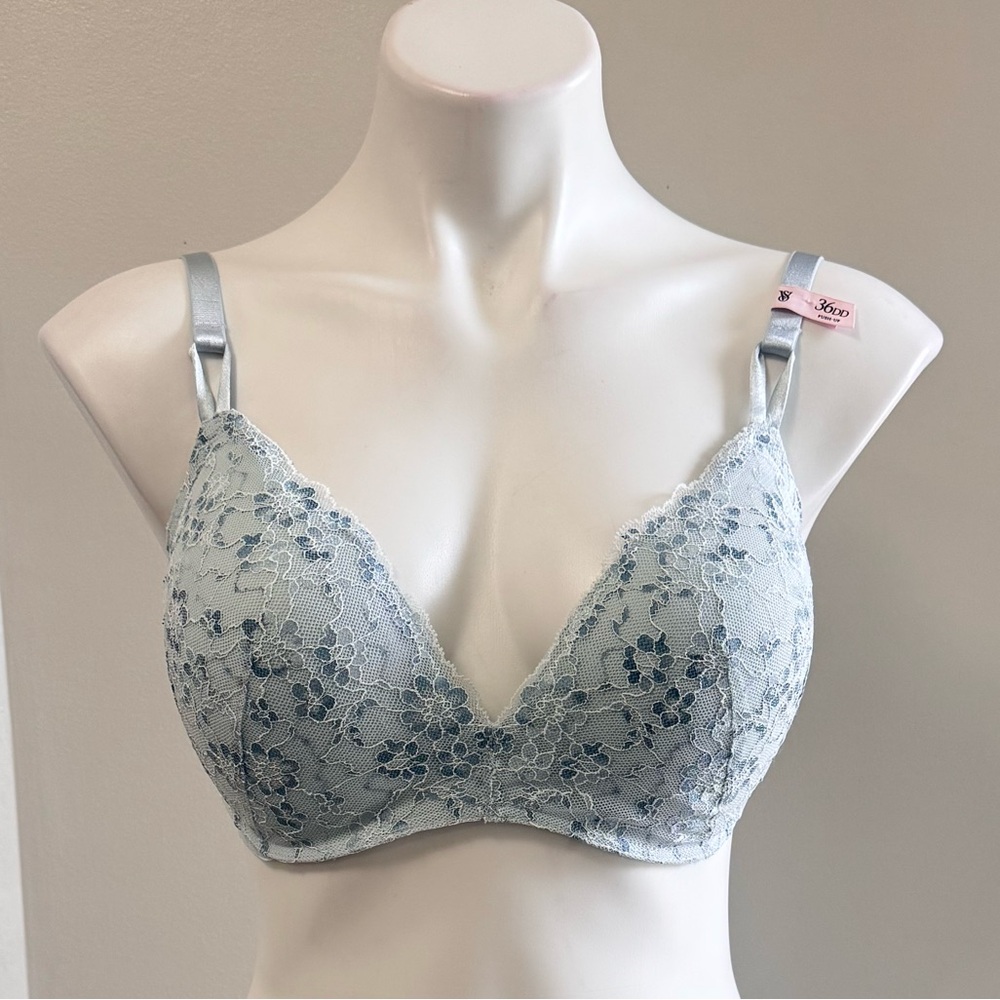 Victoria's Secret Blue Lace Push-up Bra